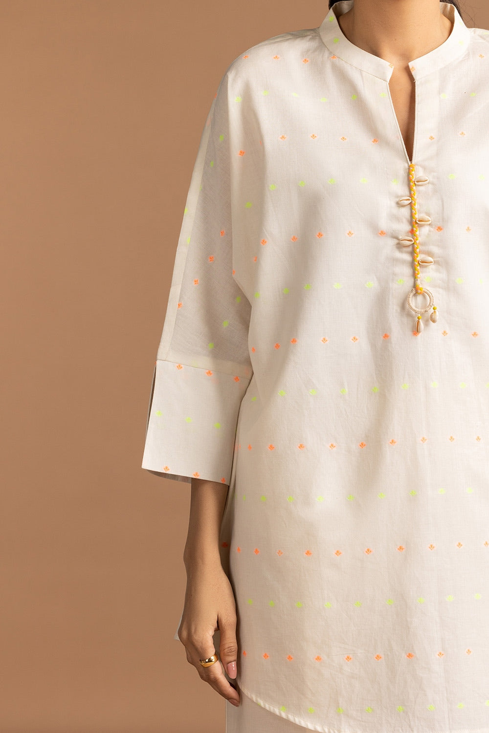 Jacquard Embellished Tunic
