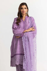 3 Pieces Jacquard Embroidered Suit