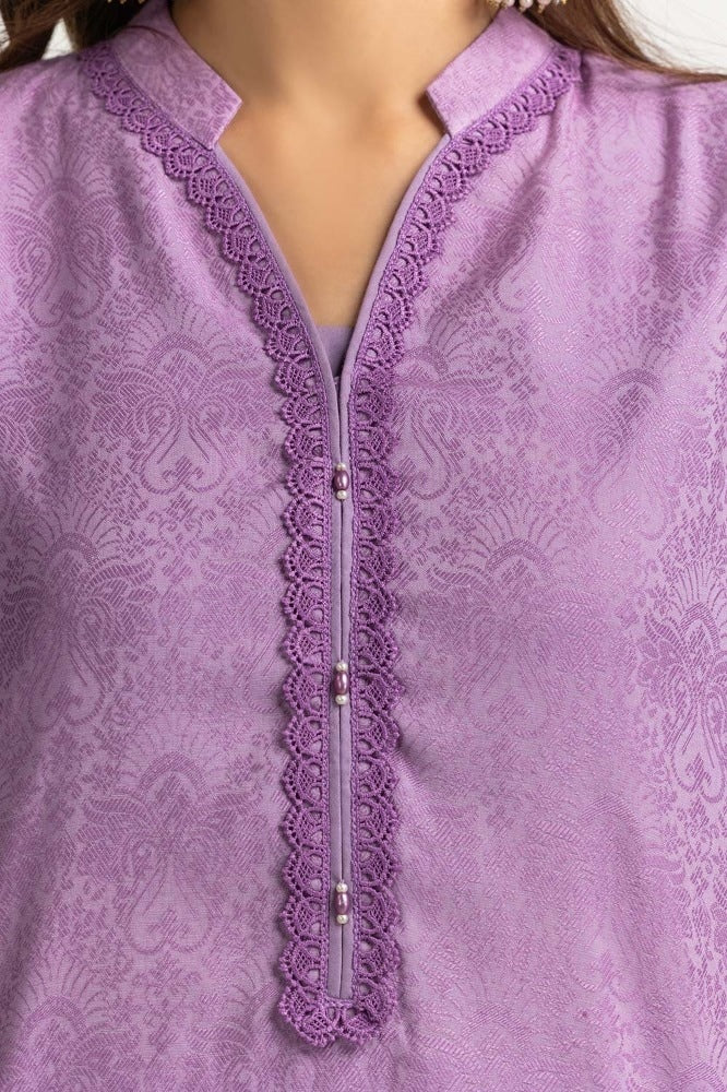 3 Pieces Jacquard Embroidered Suit