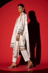 3 Piece Cambric Block Printed Suit