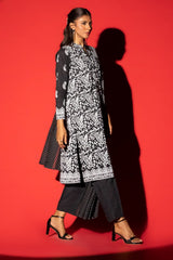 3 Piece Cambric Block Printed Suit