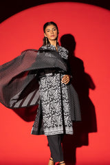 3 Piece Cambric Block Printed Suit