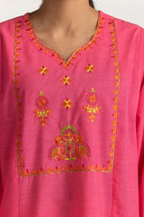 Paper Cotton Embroidered Co-Ord Set