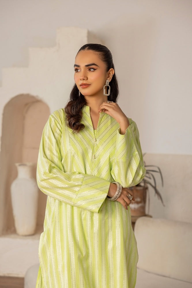 Lurex Jacquard Shirt and Trouser