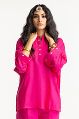 Dobby Dyed Embellished Shirt And Trouser