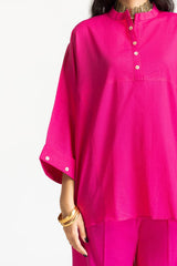 Dobby Dyed Embellished Shirt And Trouser