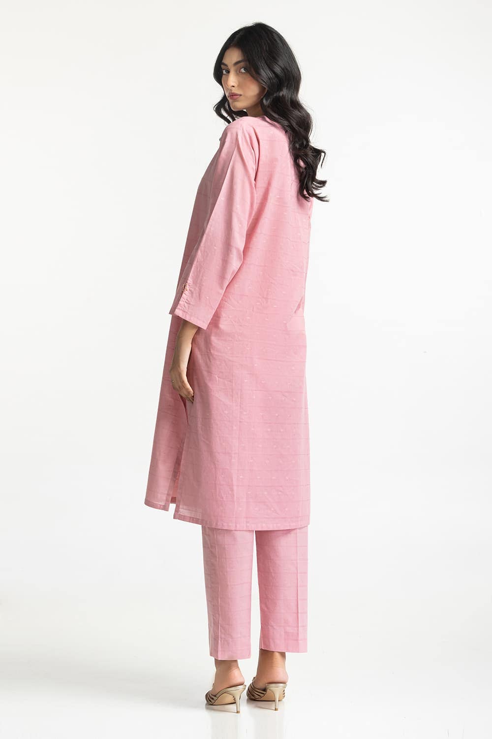 Lurex Jacquard Embellished Shirt And Trouser