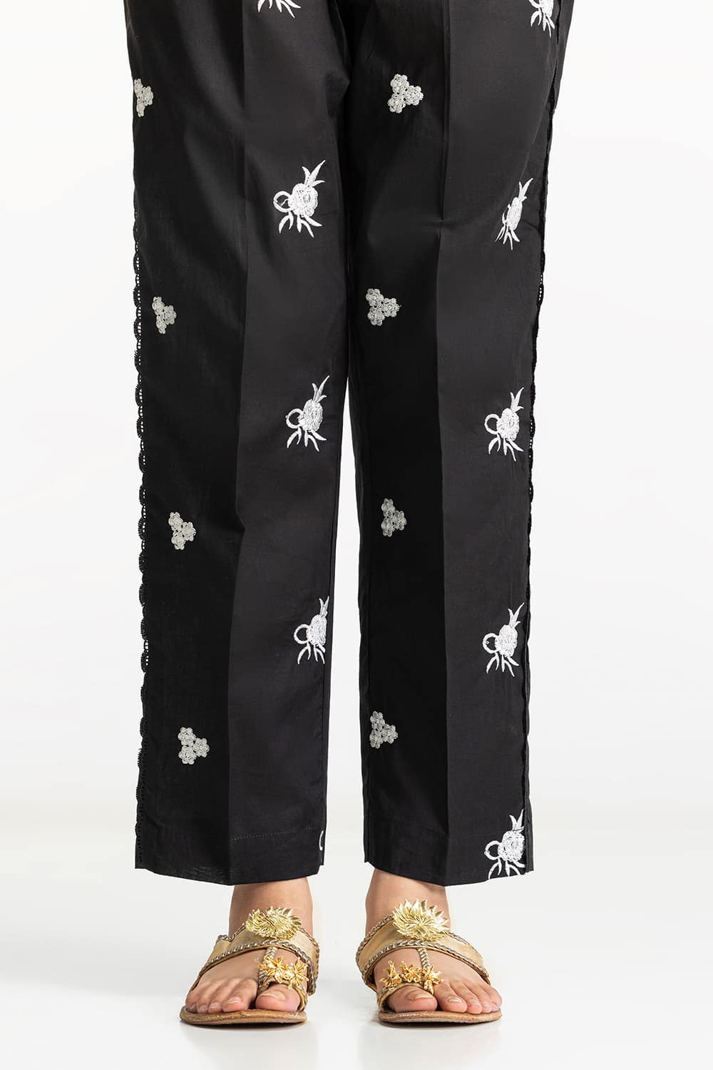 Lawn Embroidered Trouser