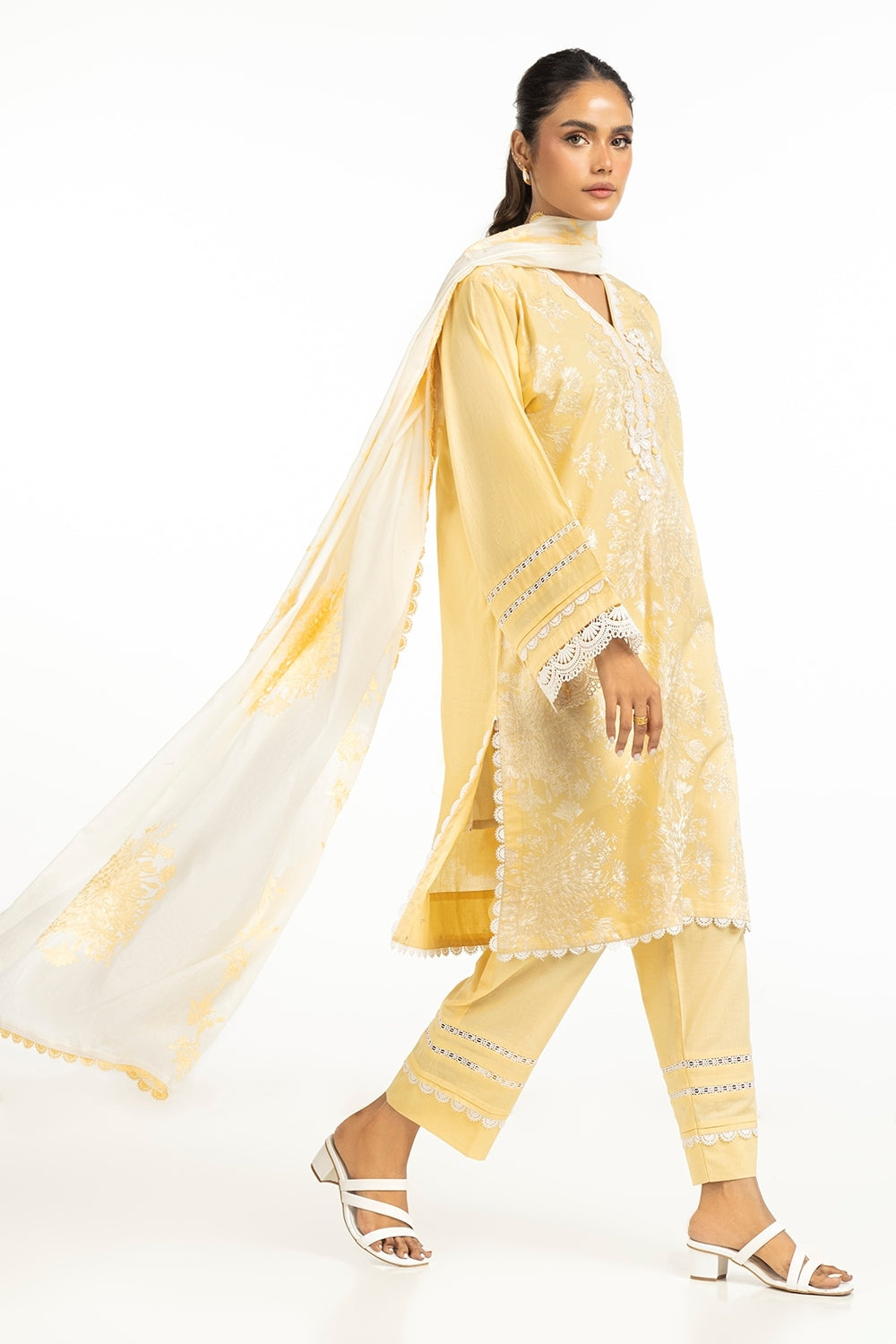 Lawn Embroidered Dupatta
