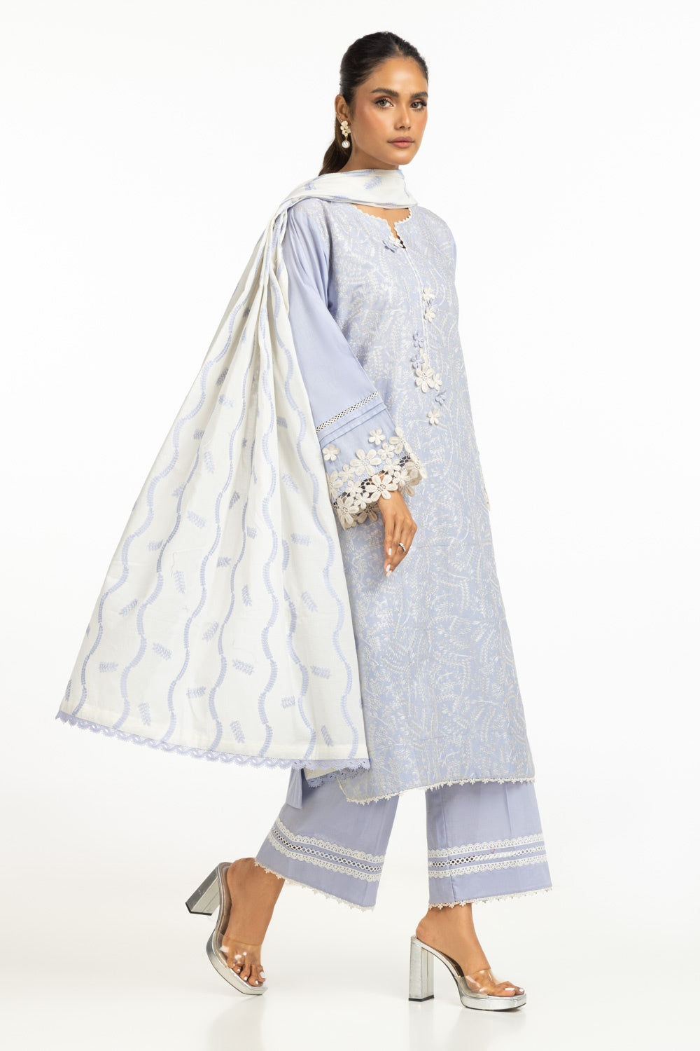 Lawn Embroidered Dupatta