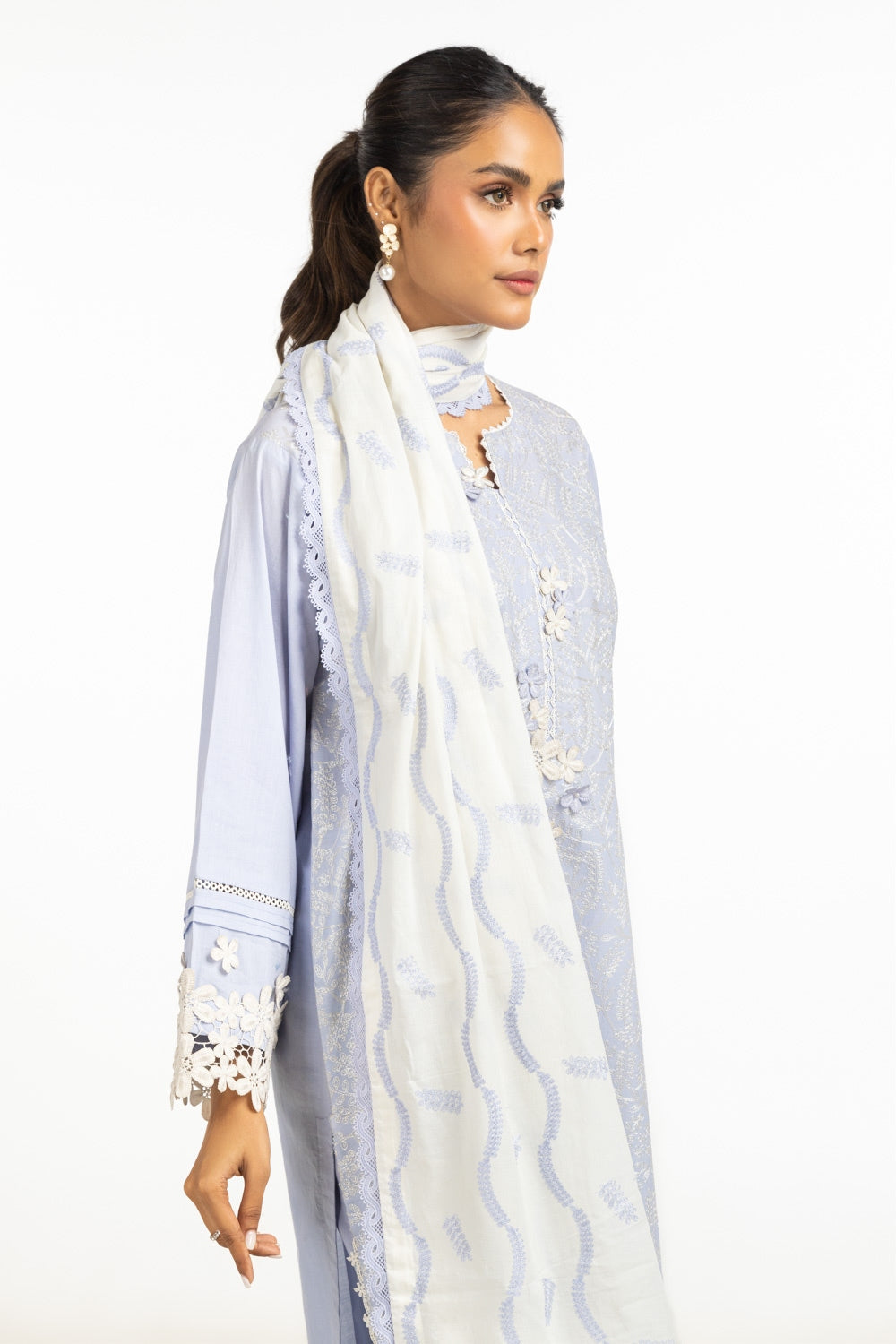 Lawn Embroidered Dupatta