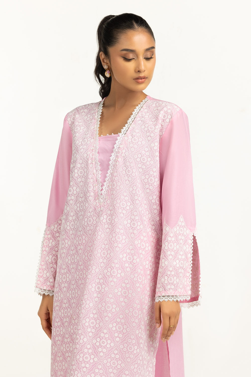 Lawn Embroidered Shirt And Trouser