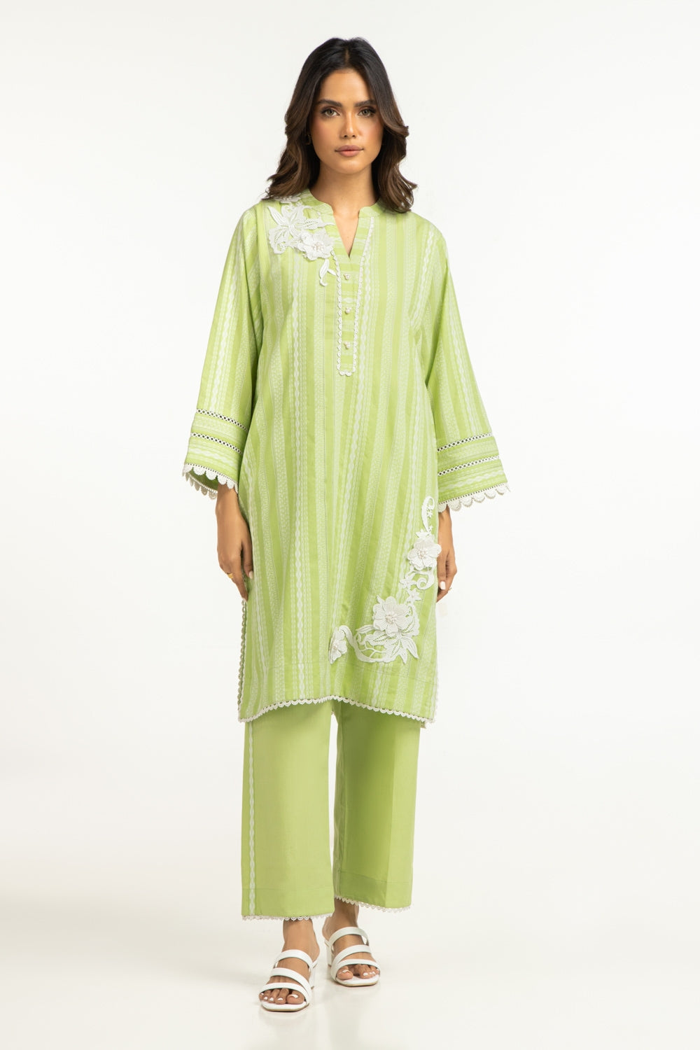 Leno Kara Embellished Co-Ord Set
