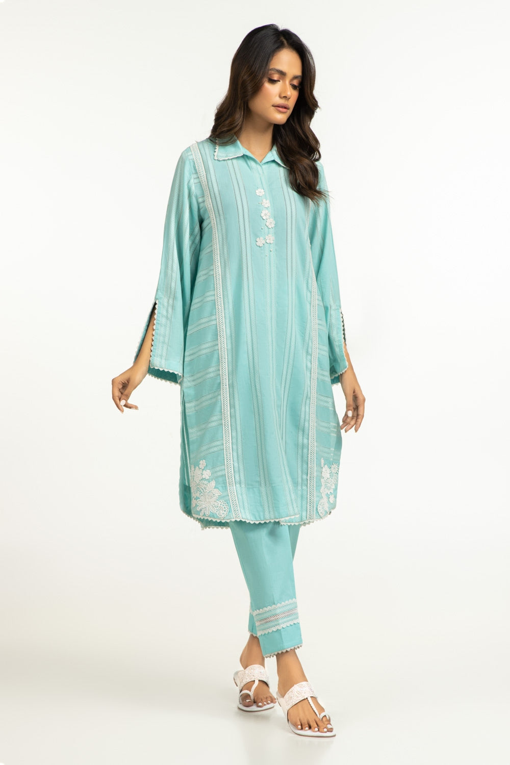 Leno Kara Embellished Co-Ord Set