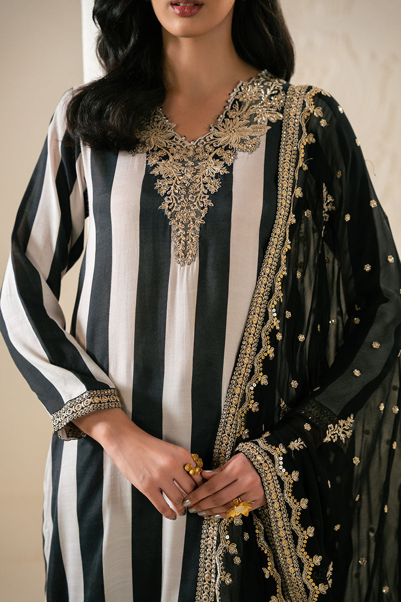 GLIDED GRACE-3PC (SHIRT, TROUSER & DUPATTA)