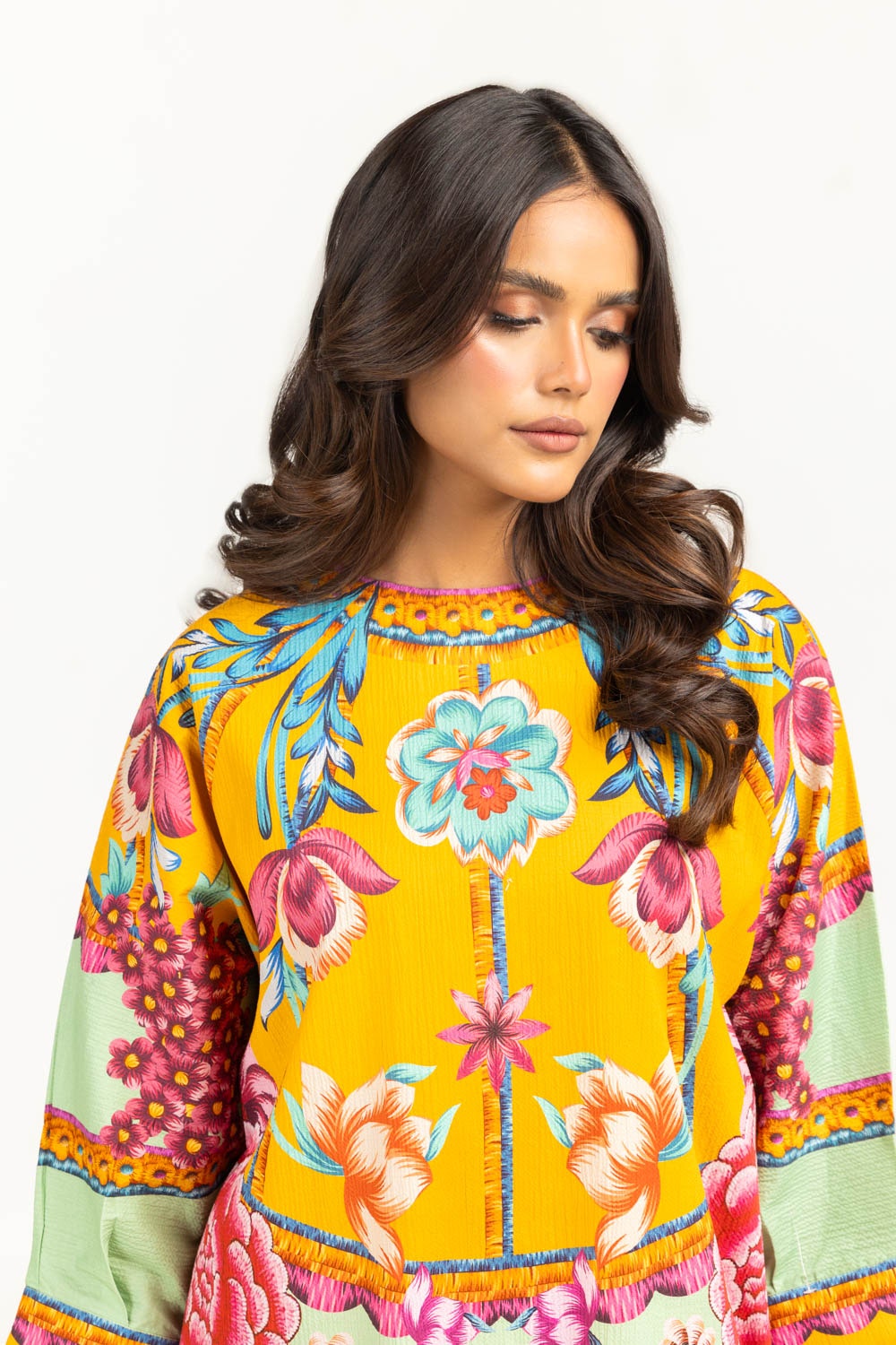 Ripple crinkle Printed Co-Ord Set