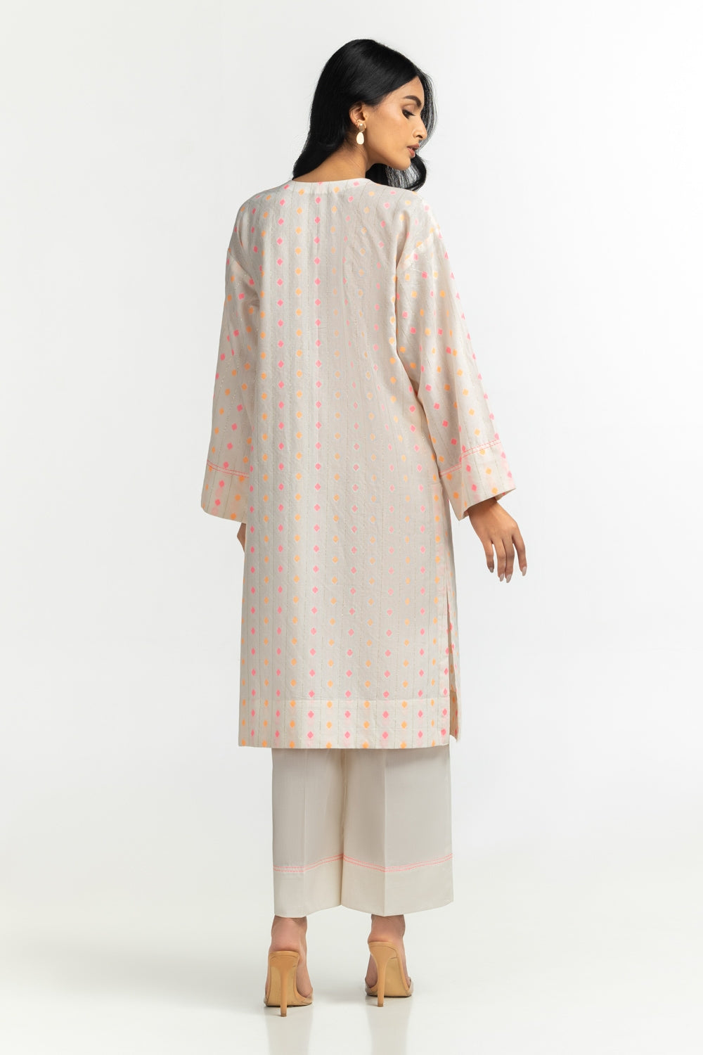 Neon Jacquard Embroidered Shirt And Trouser