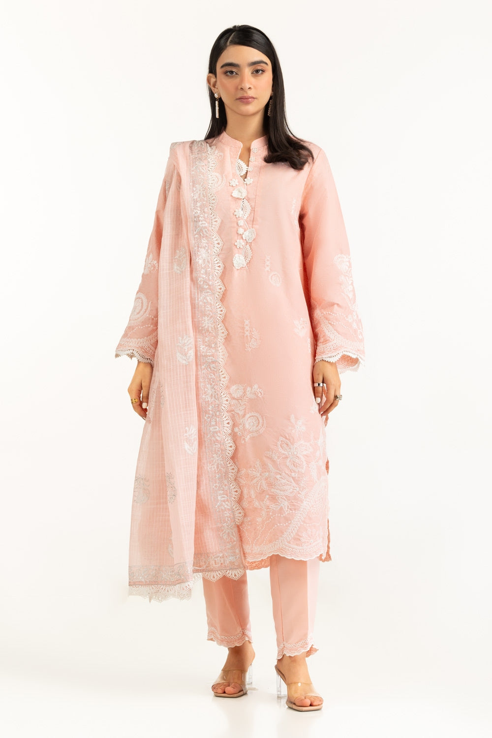 Poly Munar Block Printed Dupatta