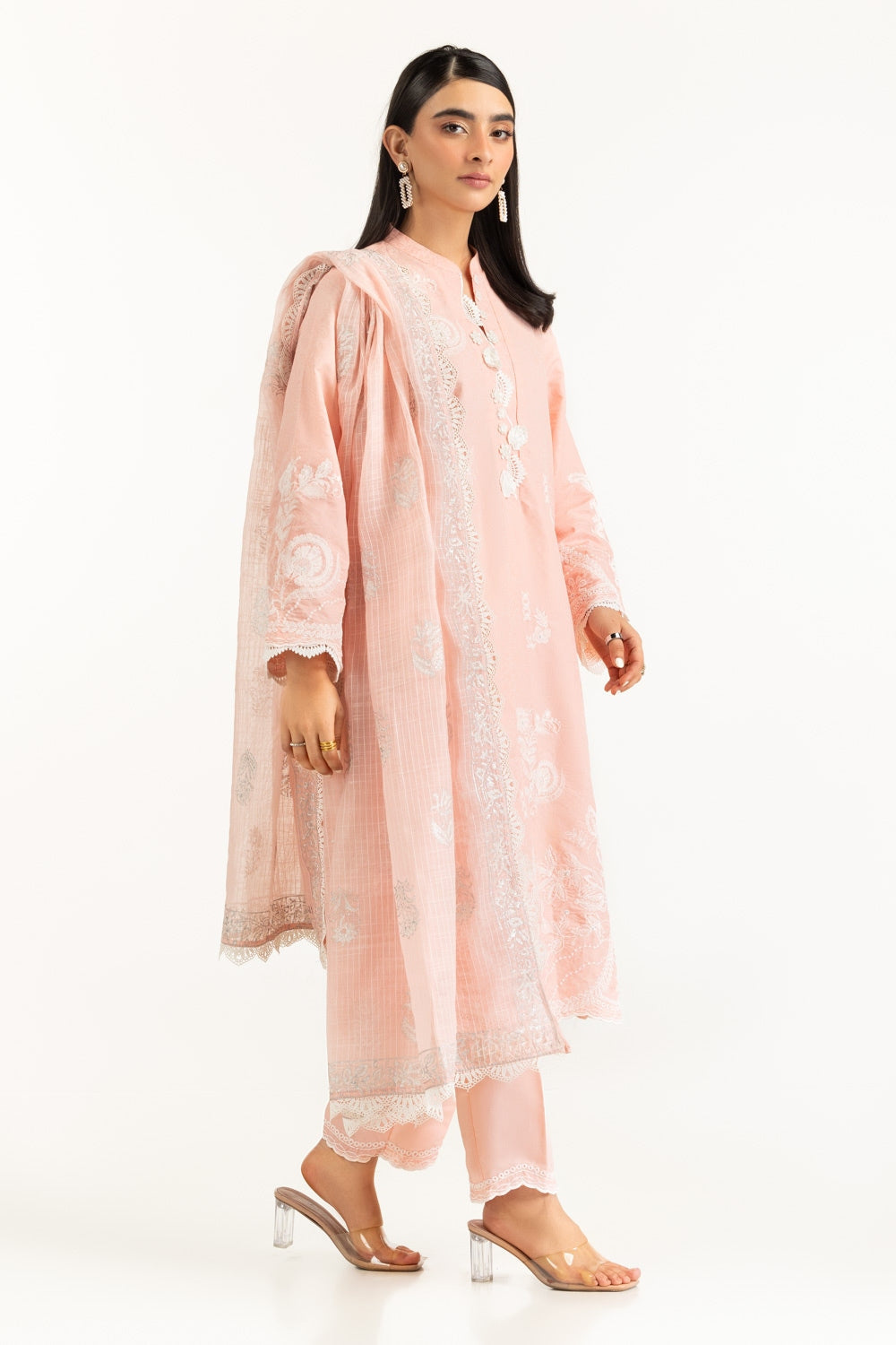 Poly Munar Block Printed Dupatta