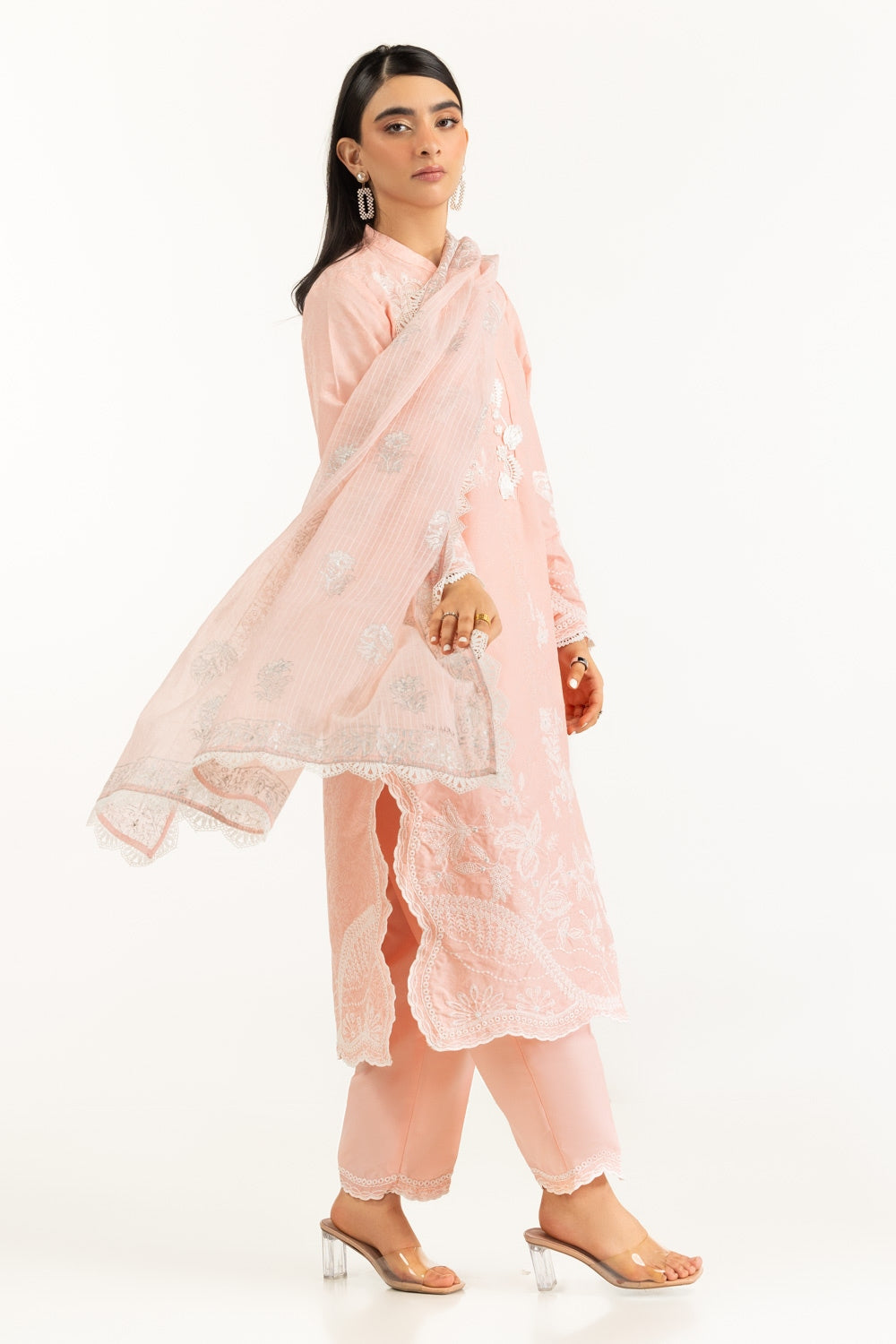Poly Munar Block Printed Dupatta