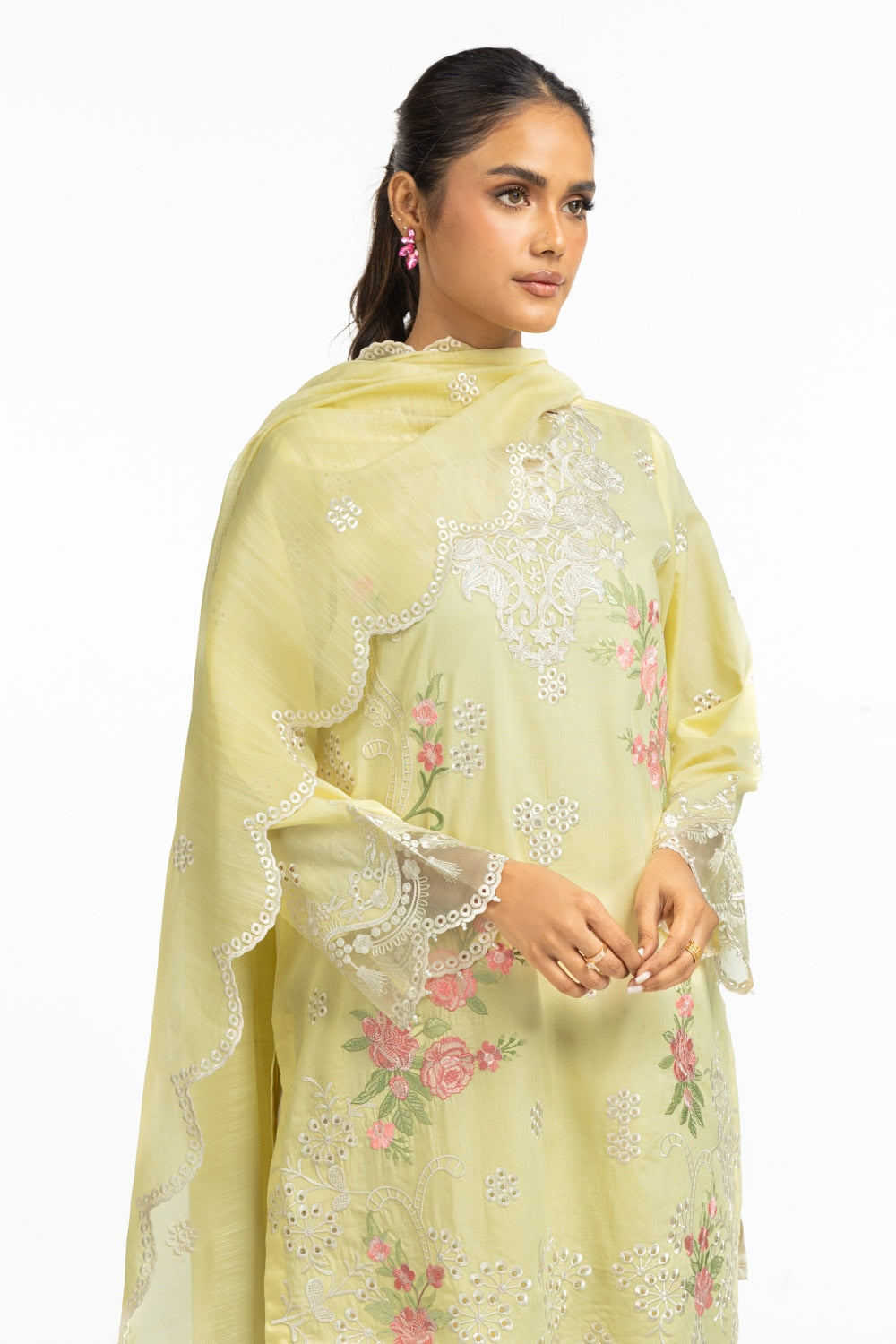Poly Munar Embroidered Dupatta