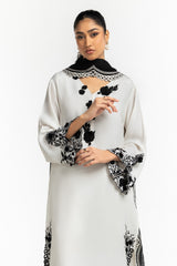 Raw Silk Embroidered Shirt And Trouser