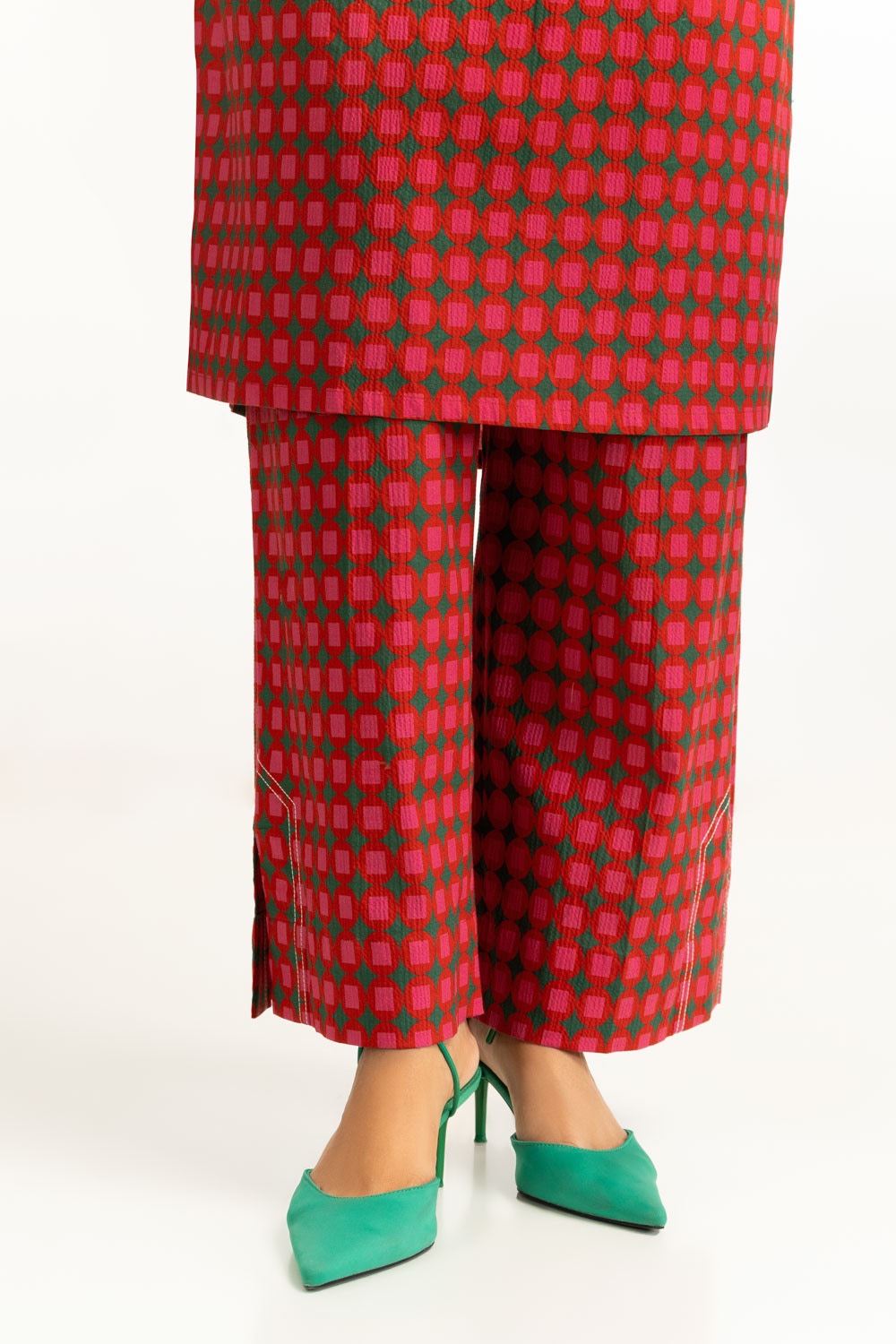 Ripple Crinkle Printed Co-Ord Set