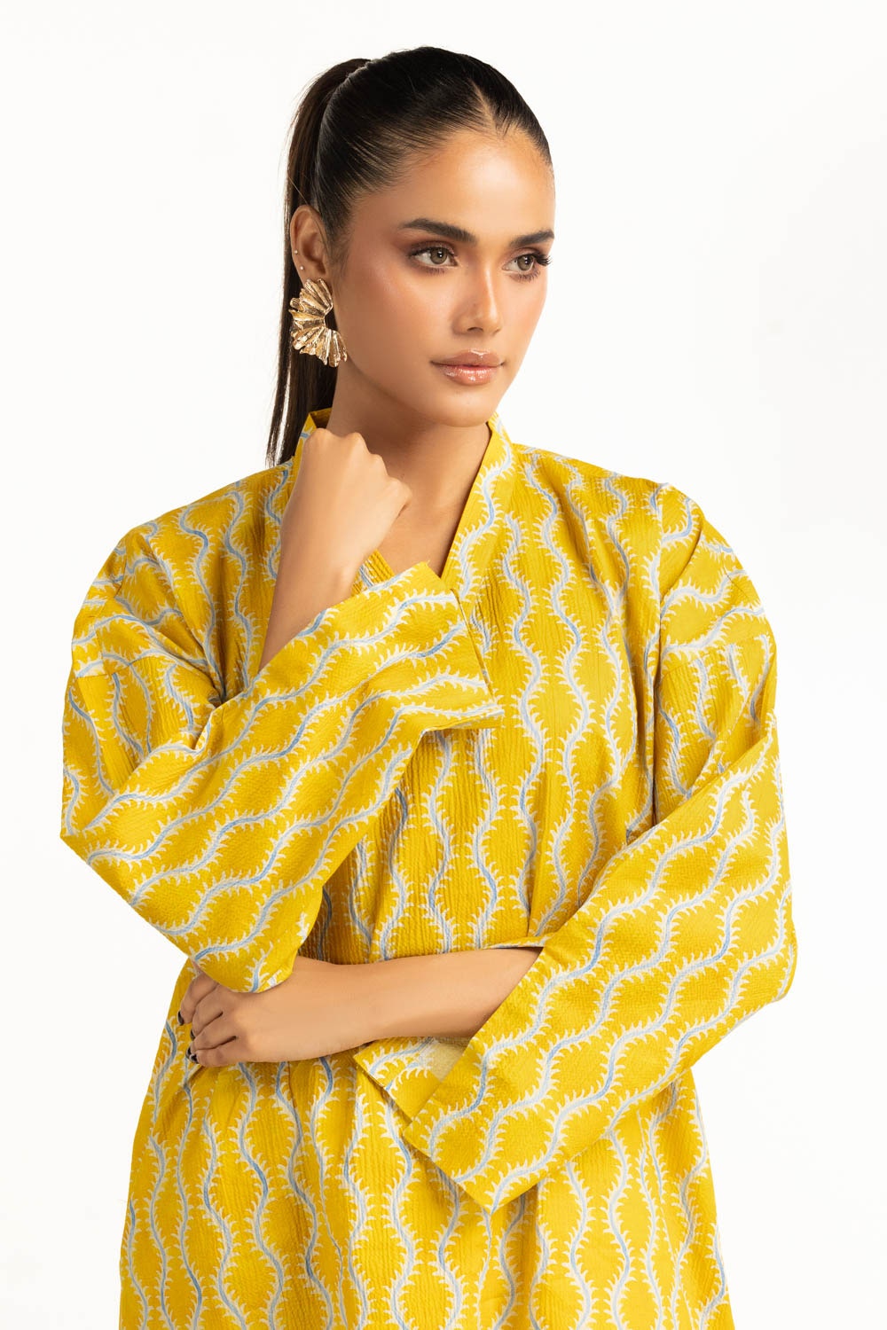 Ripple Crinkle Printed Co-Ord Set