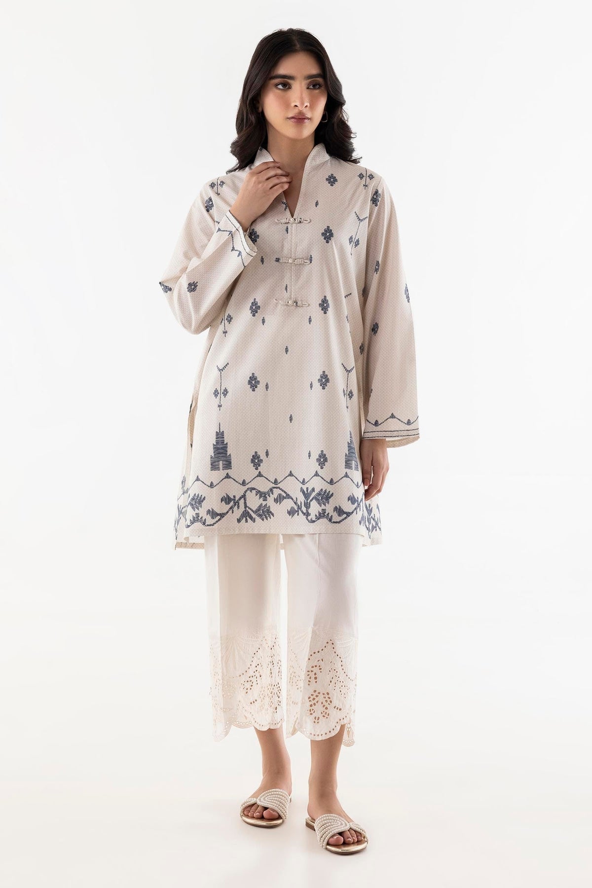 Stitched Printed Lawn Shirt