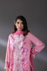 Stitched Lawn Shirt + Culotte + Dupatta