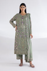 Stitched Signature Shirt + Bottom + Dupatta