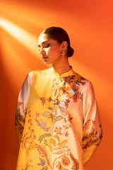 Stitched Satin Printed Shirt + Bottom