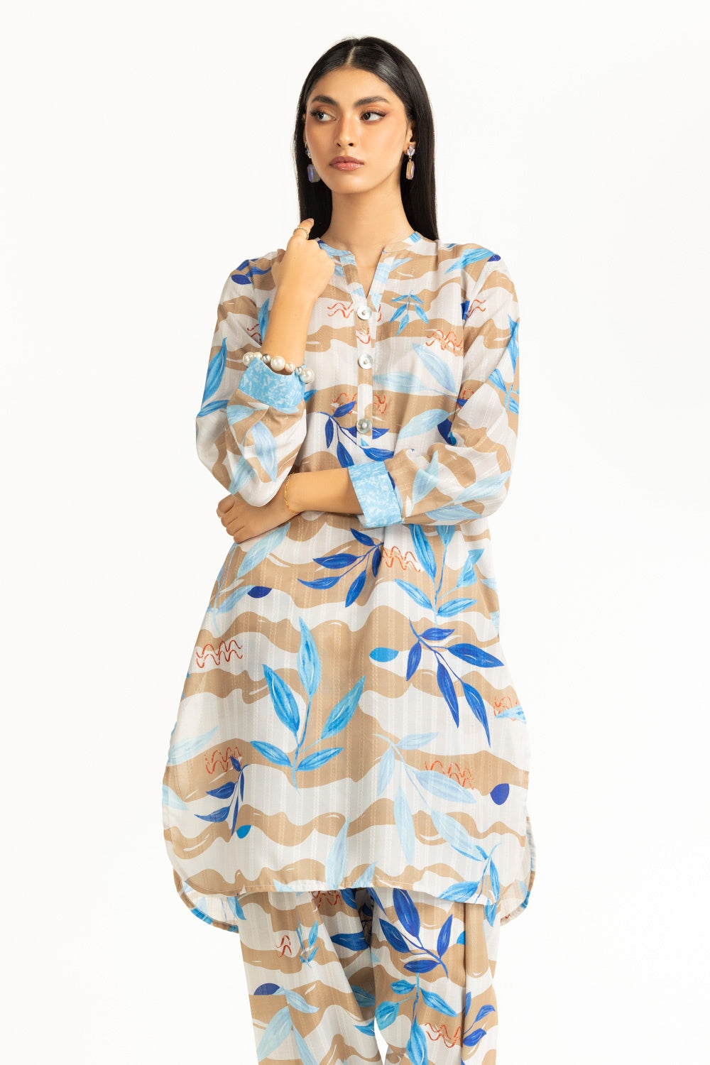 Textured Dobby Printed Co-Ord Set