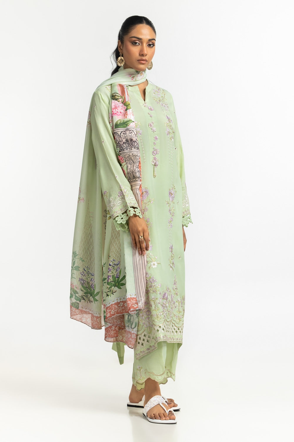 Tissue Silk Printed Dupatta