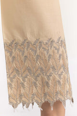 Beige Cambric Festive Trousers