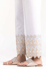 Off-White Cambric Festive Trousers