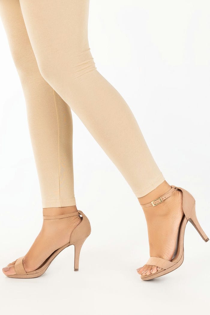 Beige Jersey Tights