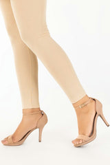 Beige Jersey Tights