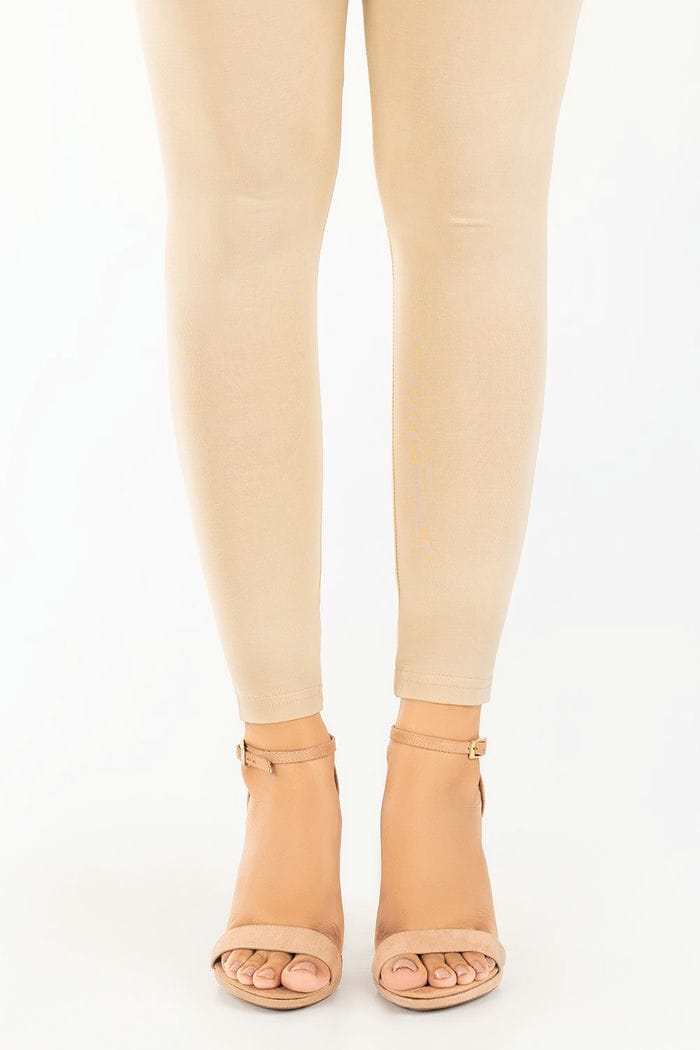 Beige Jersey Tights