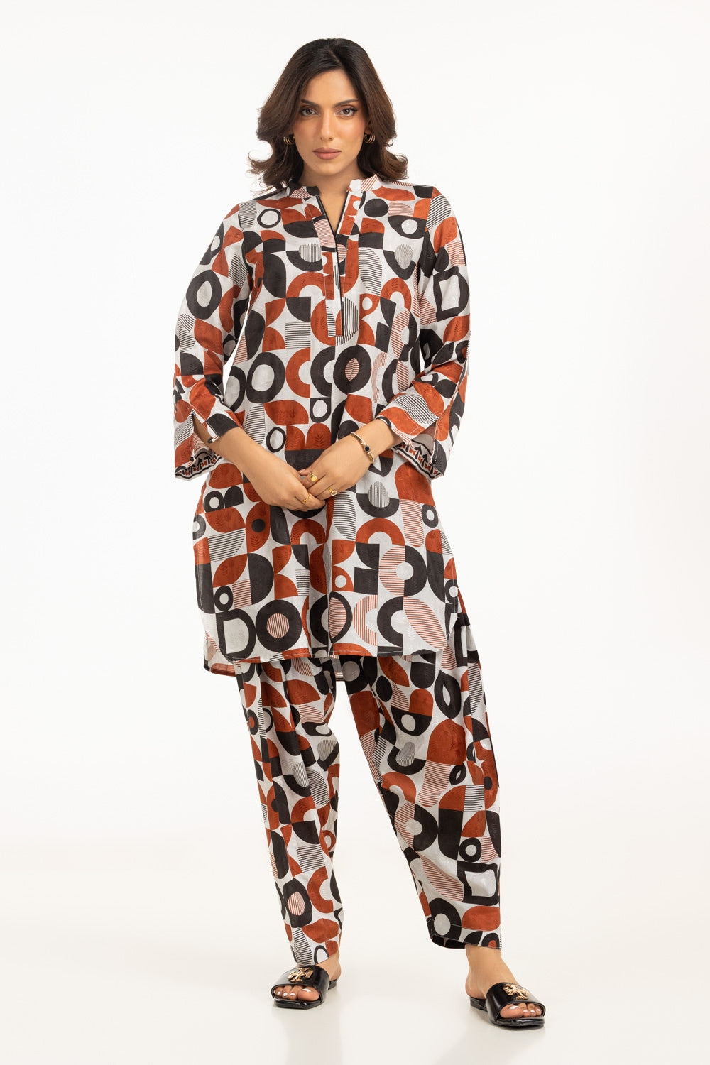 Viscose Jacquard Printed Co-Ord Set