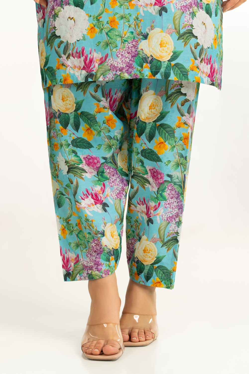 Viscose Jacquard Printed Co-Ord Set With Embroidered