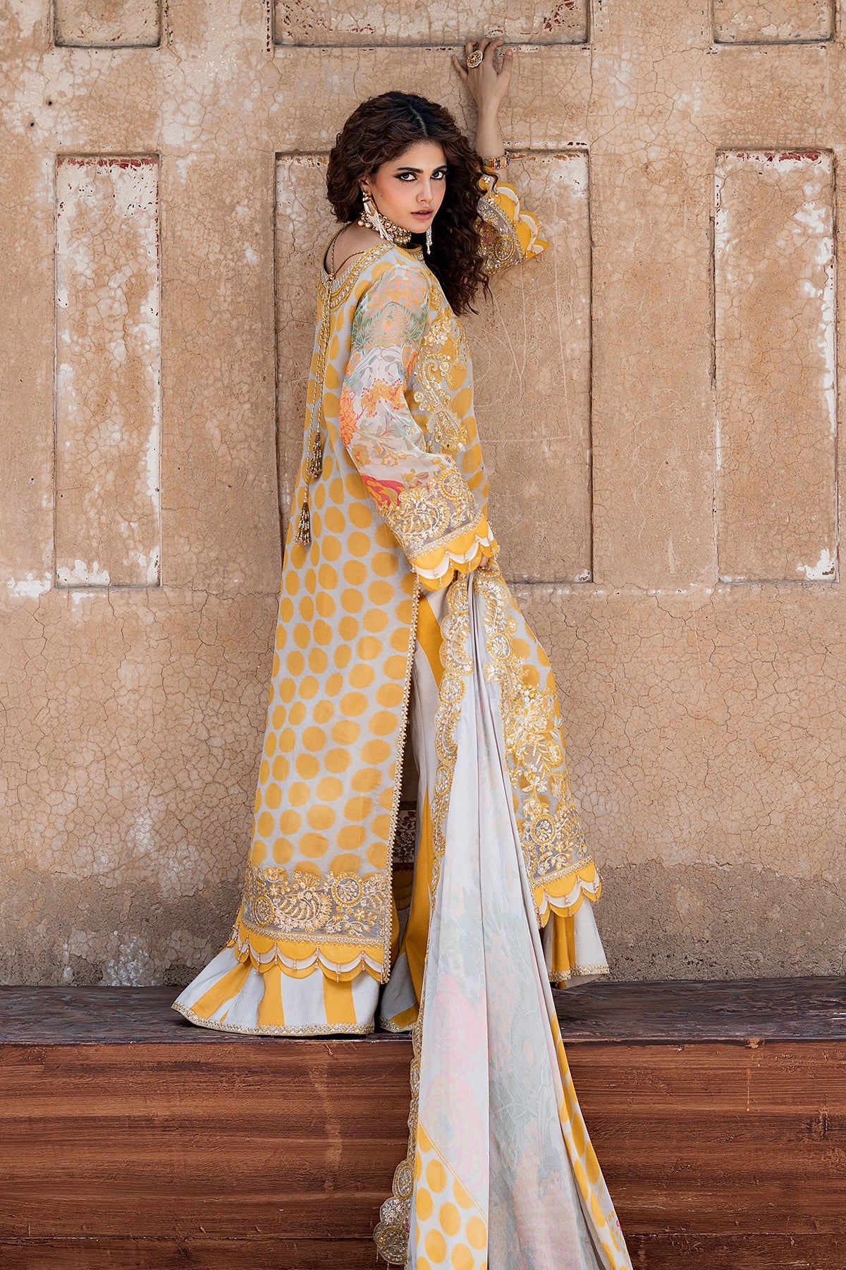 3-PC Stitched Embroidered Chiffon Collection VSLW6-10P