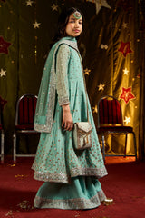3-PC Embroidered Chiffon Suit CKP-5-185