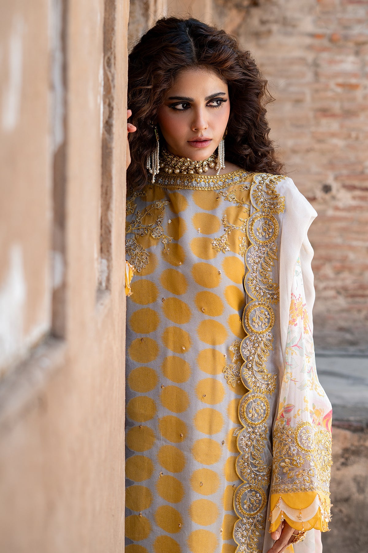 3-PC Stitched Embroidered Chiffon Collection VSLW6-10P