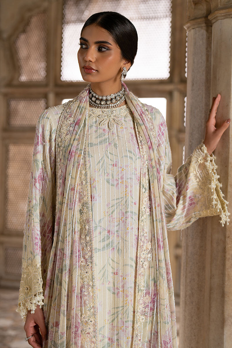 MUTED CELADON-3PC SILK EMBROIDERED PRET