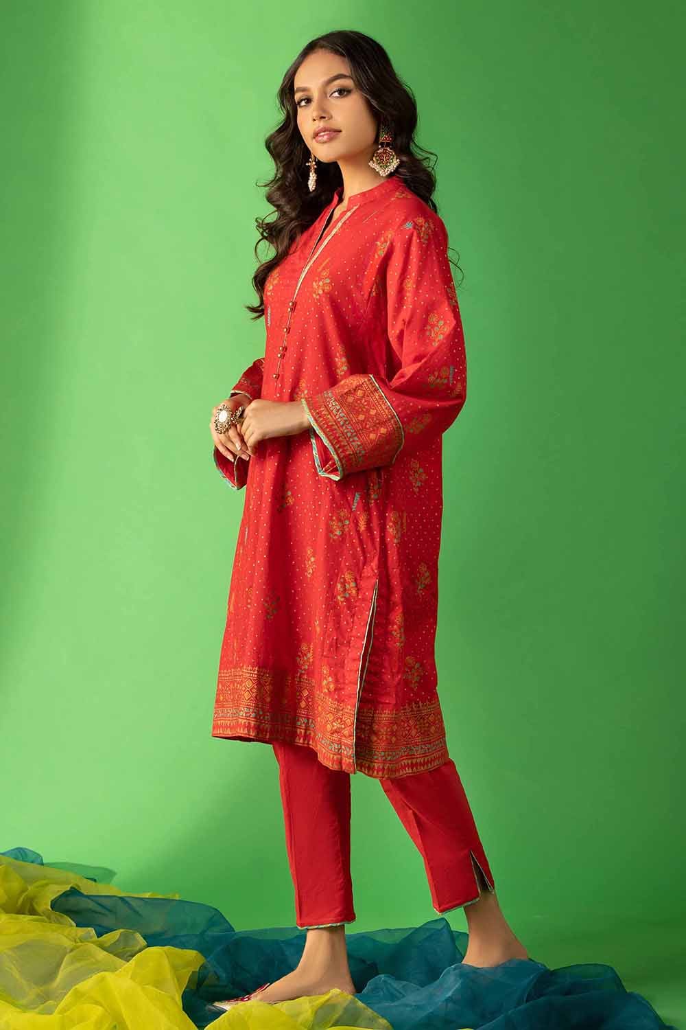 Cambric Block Printed Shirt And Trouser