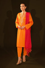 Jacquard Embroidered Shirt And Jacquard Dupatta