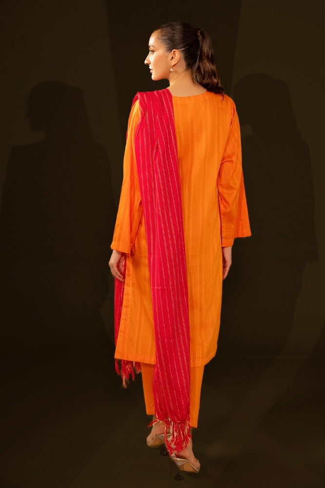 Jacquard Embroidered Shirt And Jacquard Dupatta