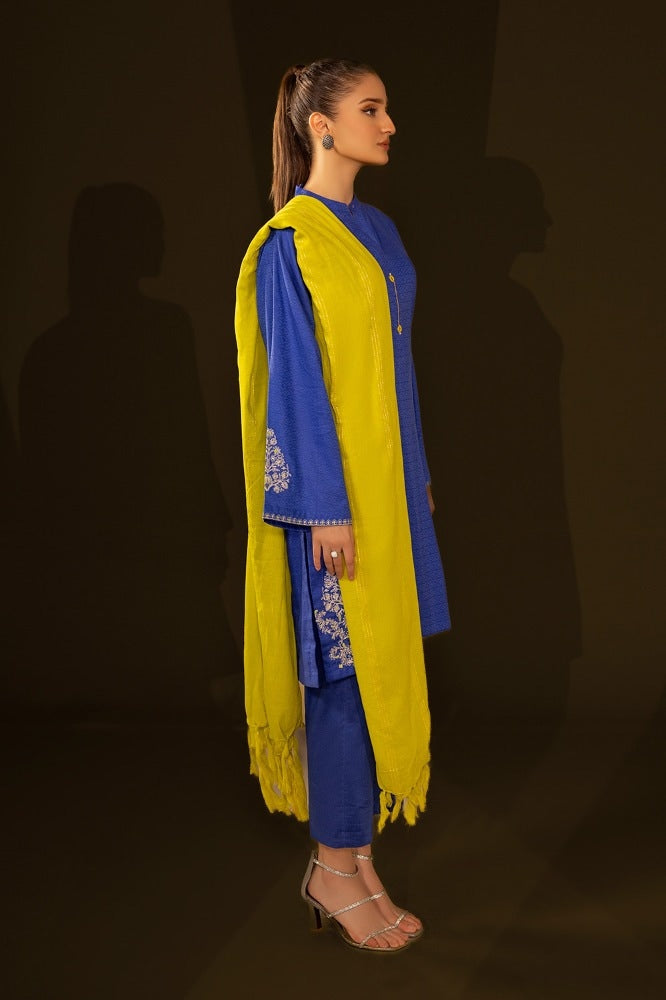 Jacquard Embroidered Shirt And Jacquard Dupatta