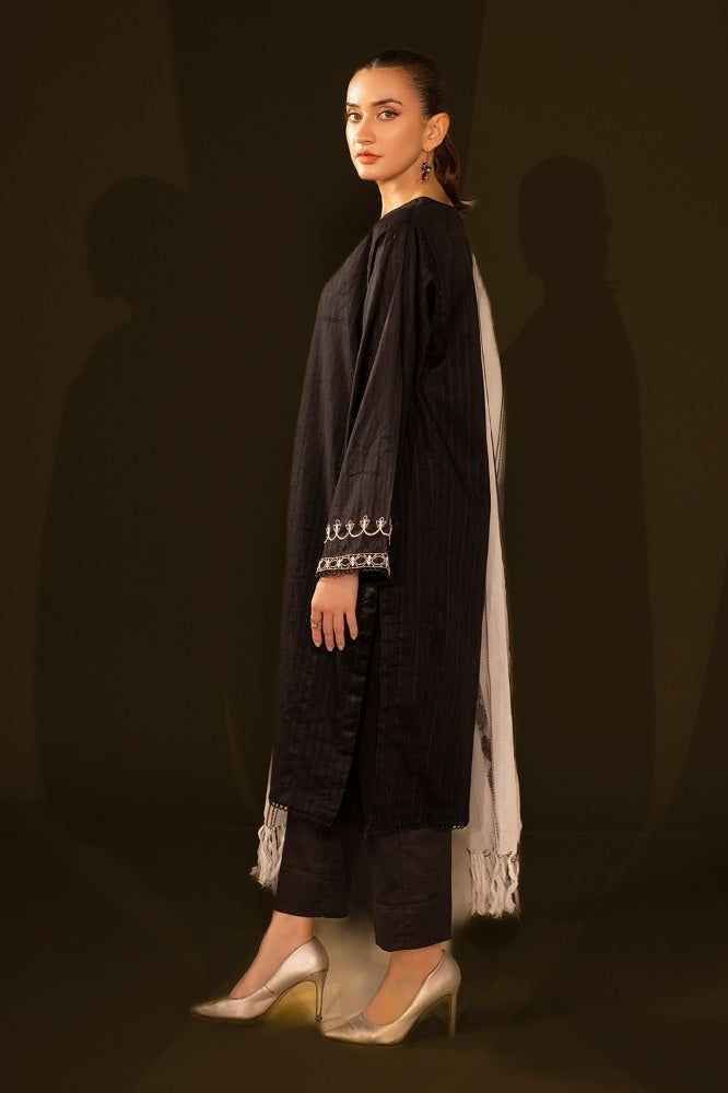 Jacquard Embroidered Shirt And Jacquard Dupatta